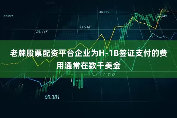 老牌股票配资平台企业为H-1B签证支付的费用通常在数千美金